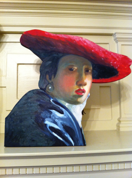 After Vermeer/ Lady in a Red Hat