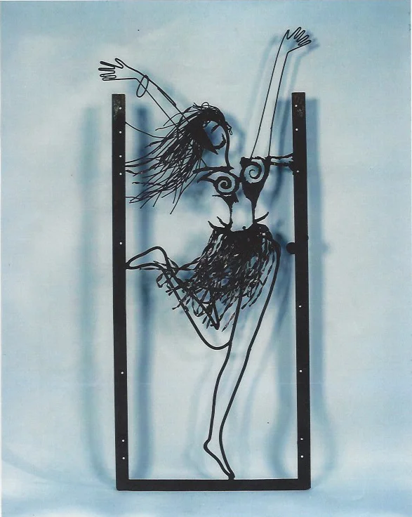 ” Joy II”, 6.5 ‘ H x 3.5 ‘ W x 8 “ Deep, Steel