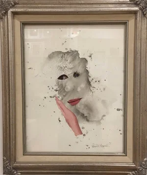 "Face Up" by Vernita N’Cognita 14 x 11 inches, Mixed Media collage. 
