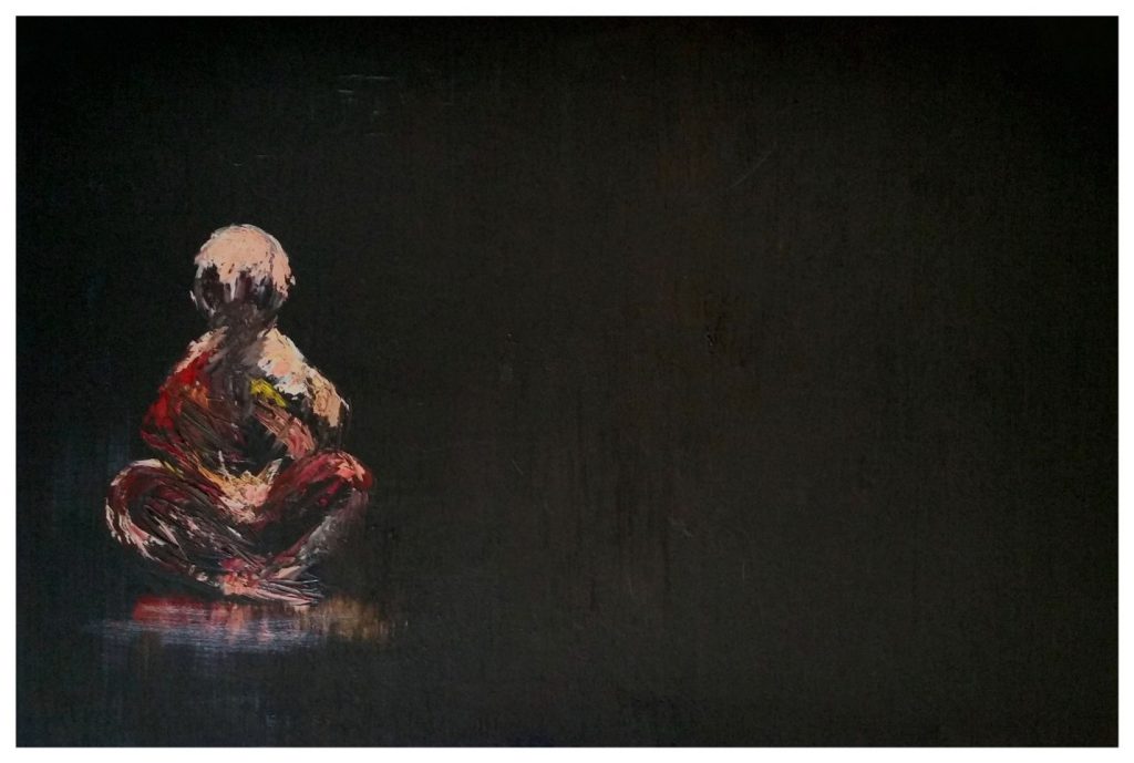 "The Mind is a Clean Canvas"; Oil on Canvas; 24 x 36 in; painting by Srividya Kannan Ramachandran