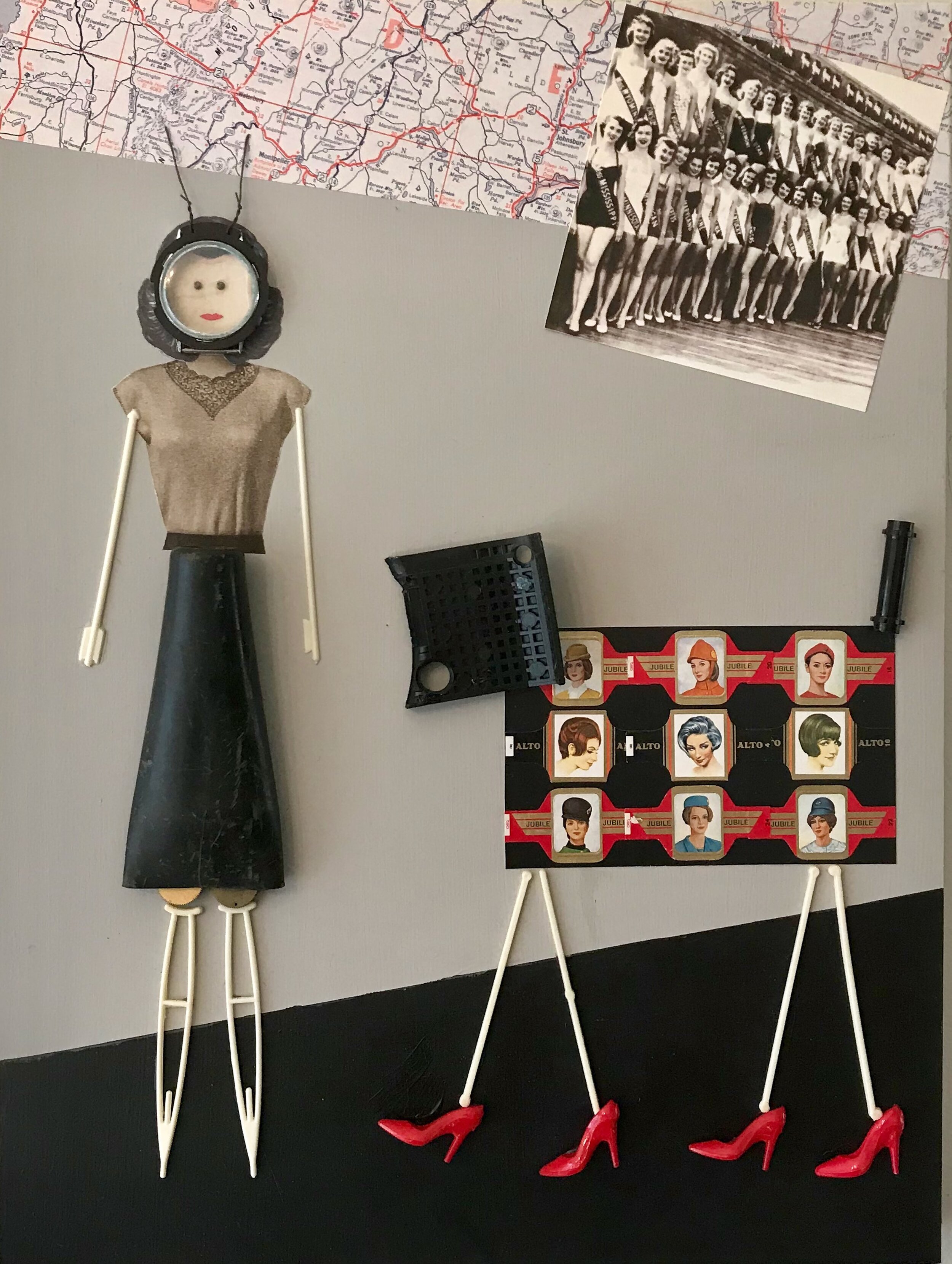 Long Tall Sally 16 x 12 inches, Mixed Media , 2020 $500.