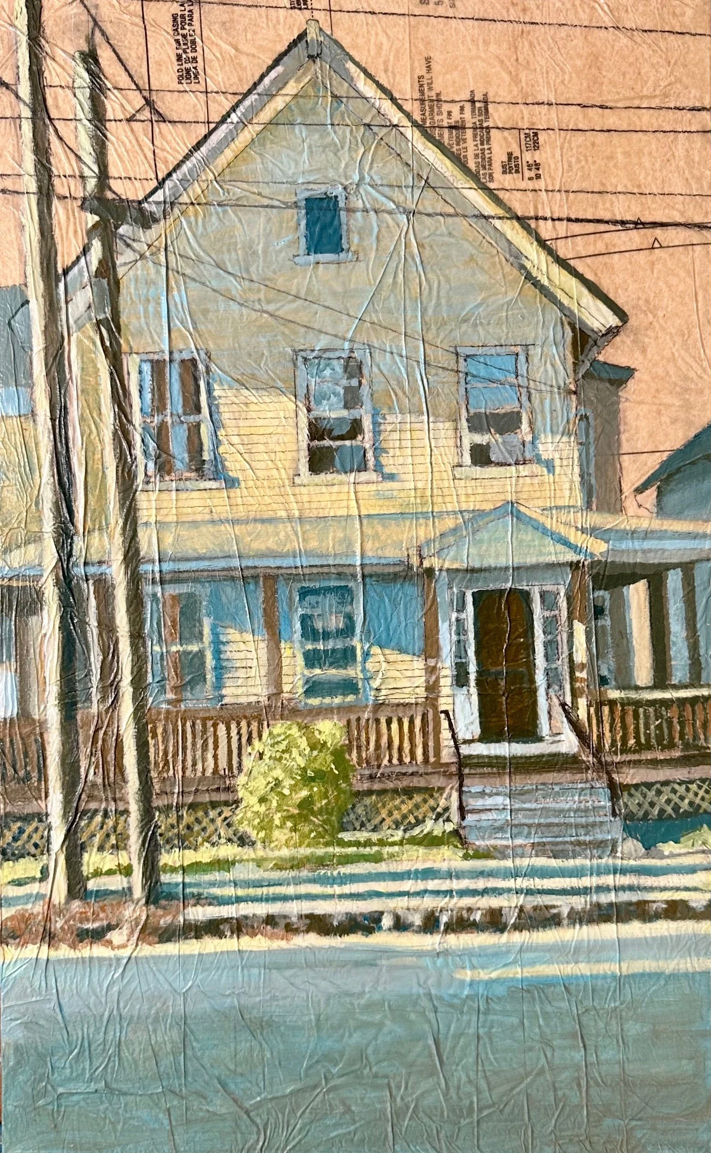 Yellow House in Morning Sun 