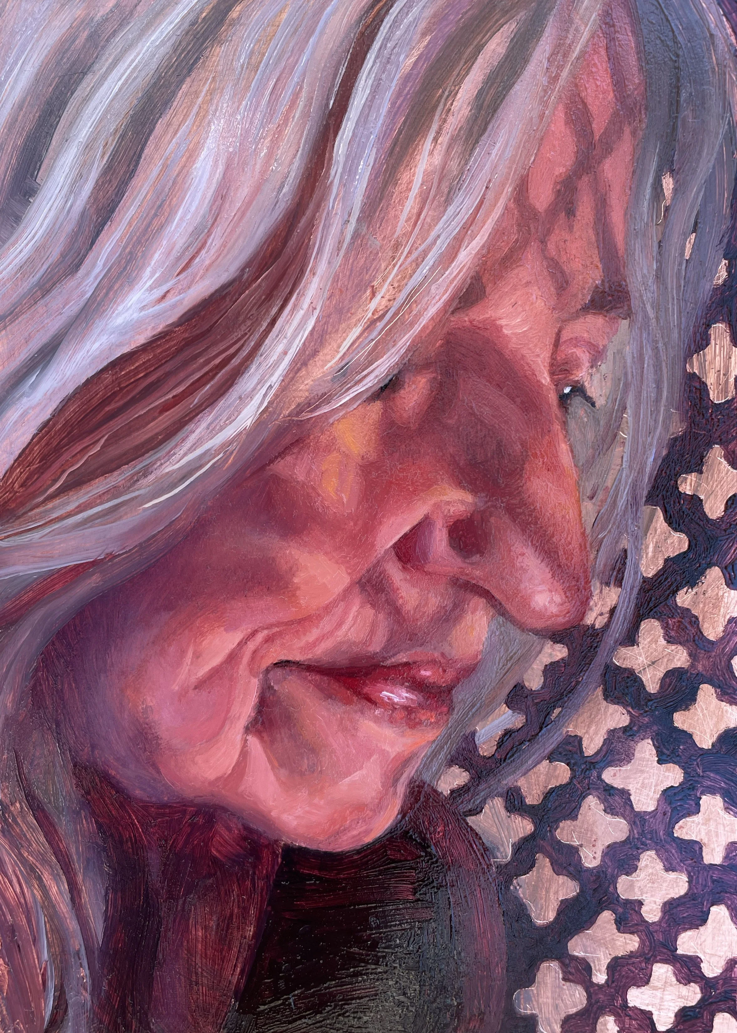 "Deaton Study", Denise Fulton, Oil on Copper Panel, 9” x 6", 2022