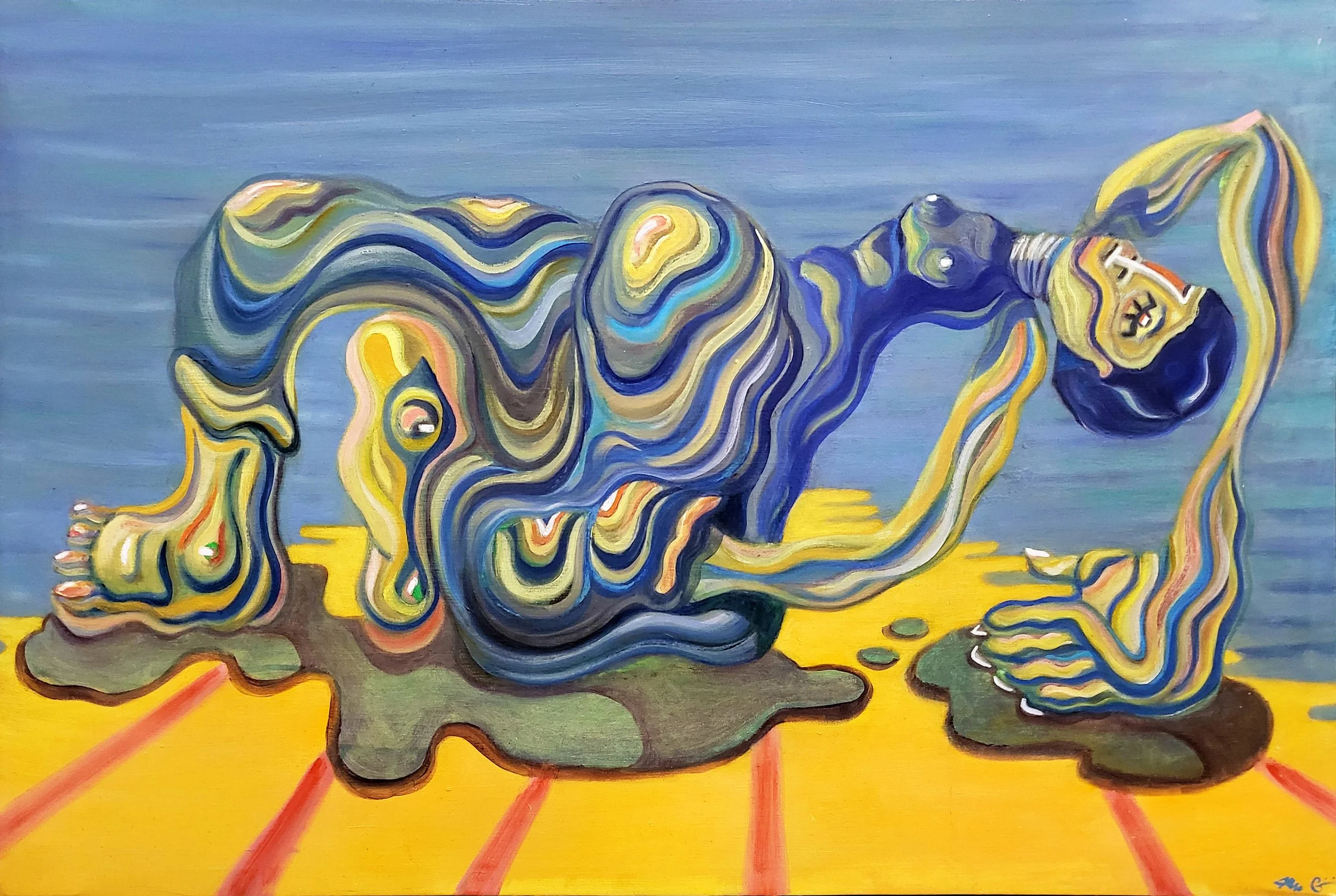 Nereids Marc Chicoine Oil on Canvas 24 x 36 x 2 in. 2024