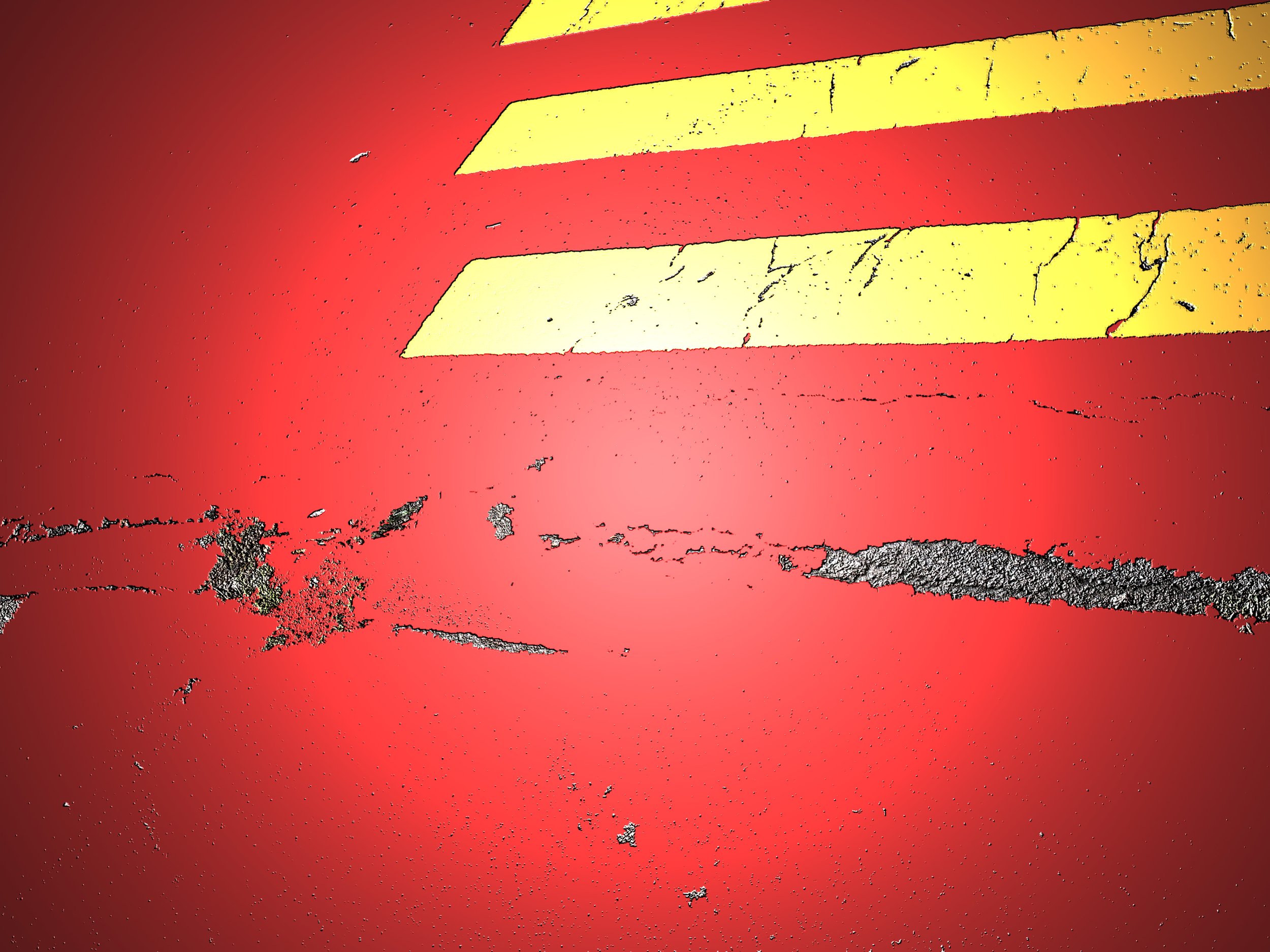 The Colorful Whimsies: No.2, Red Hot Crosswalk