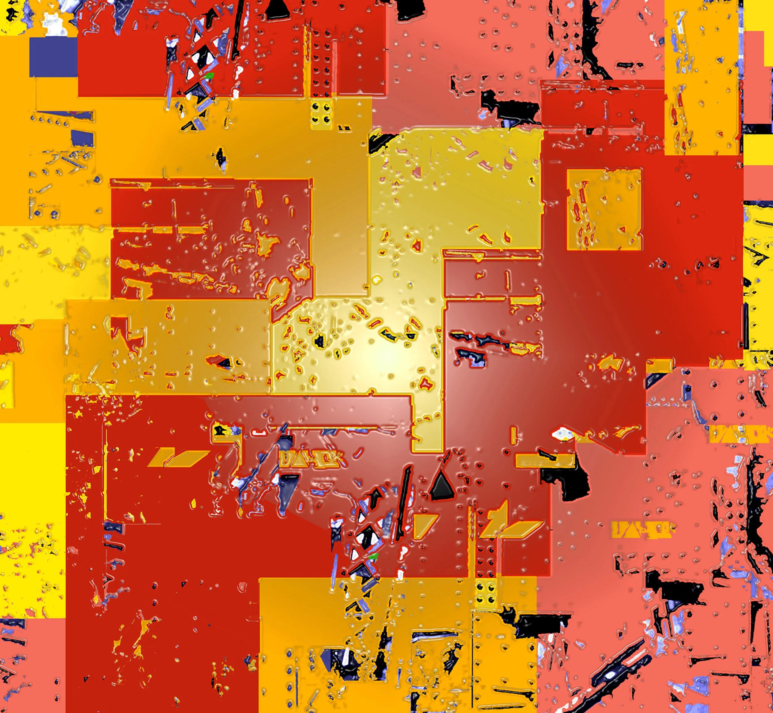 Abstractions: No. 8, Abstract in Red and Orange
