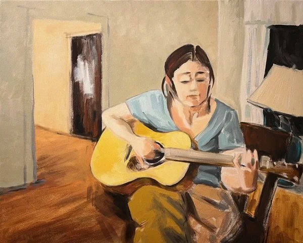 Self Portrait with Guitar
