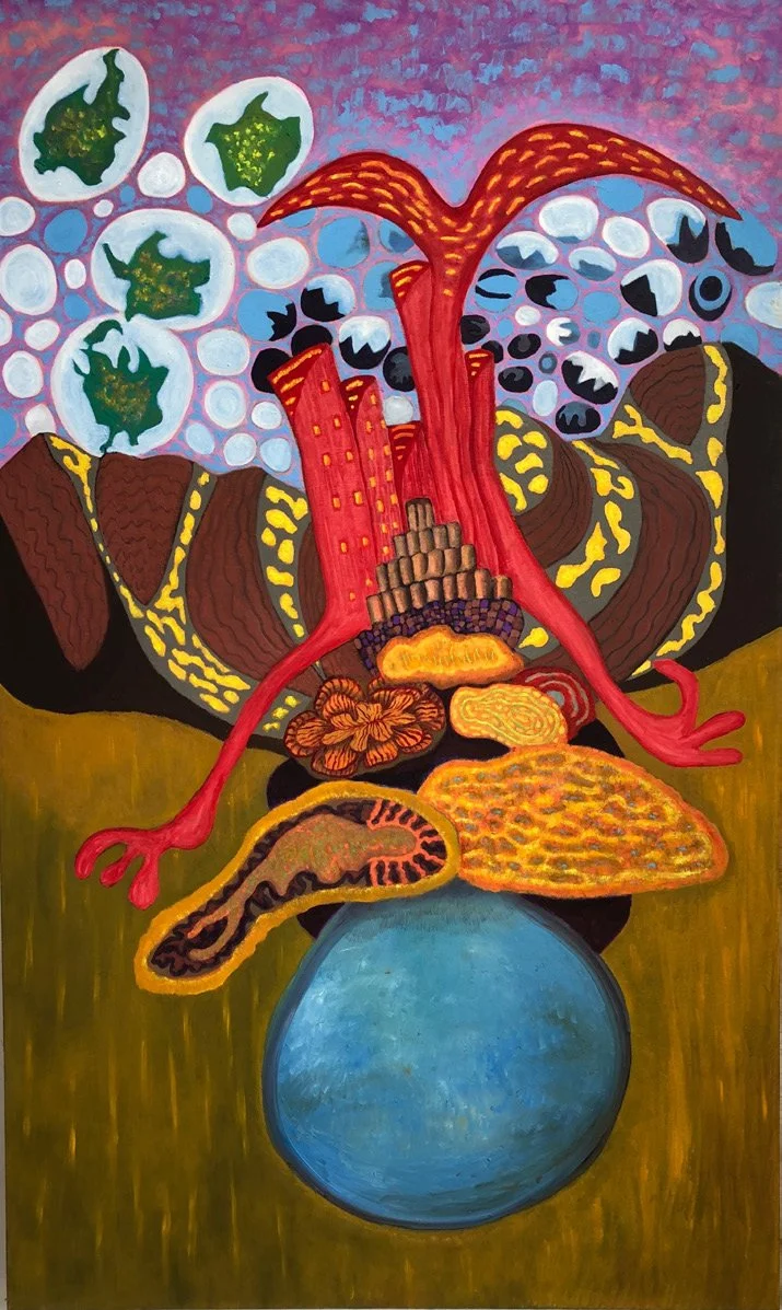 Irazu I See You. Oil, 60 × 36 in.