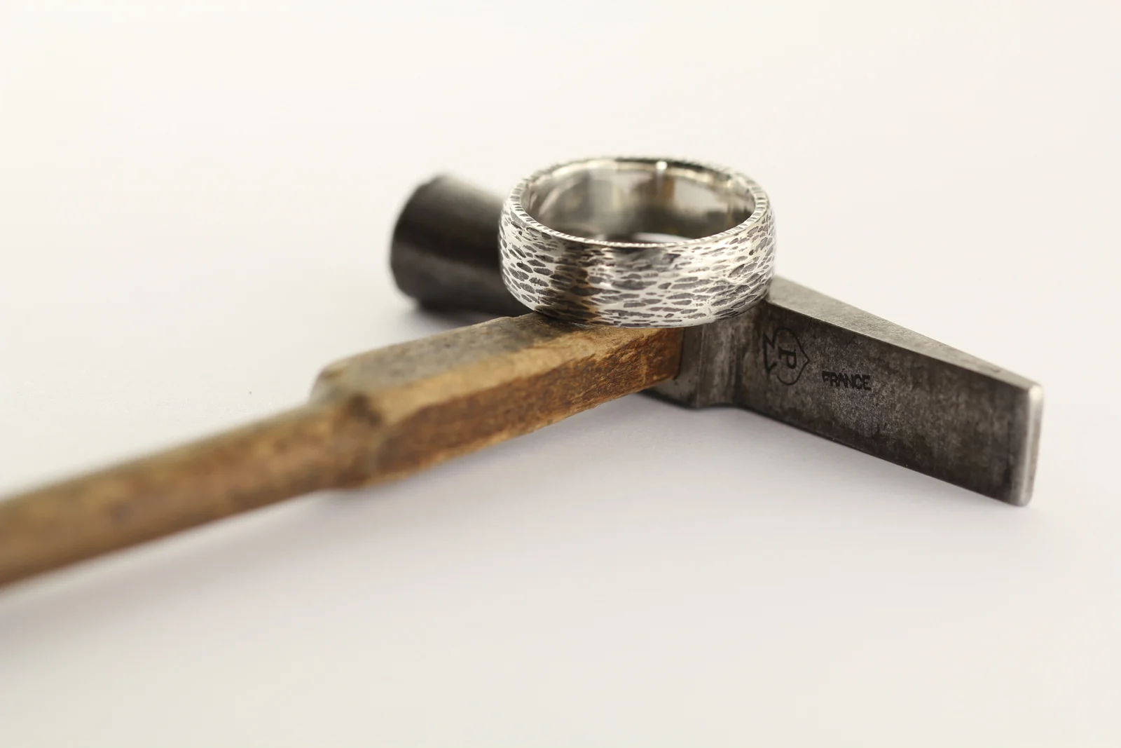 Hammered Wedding Band