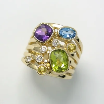 Multi-Gem Ring