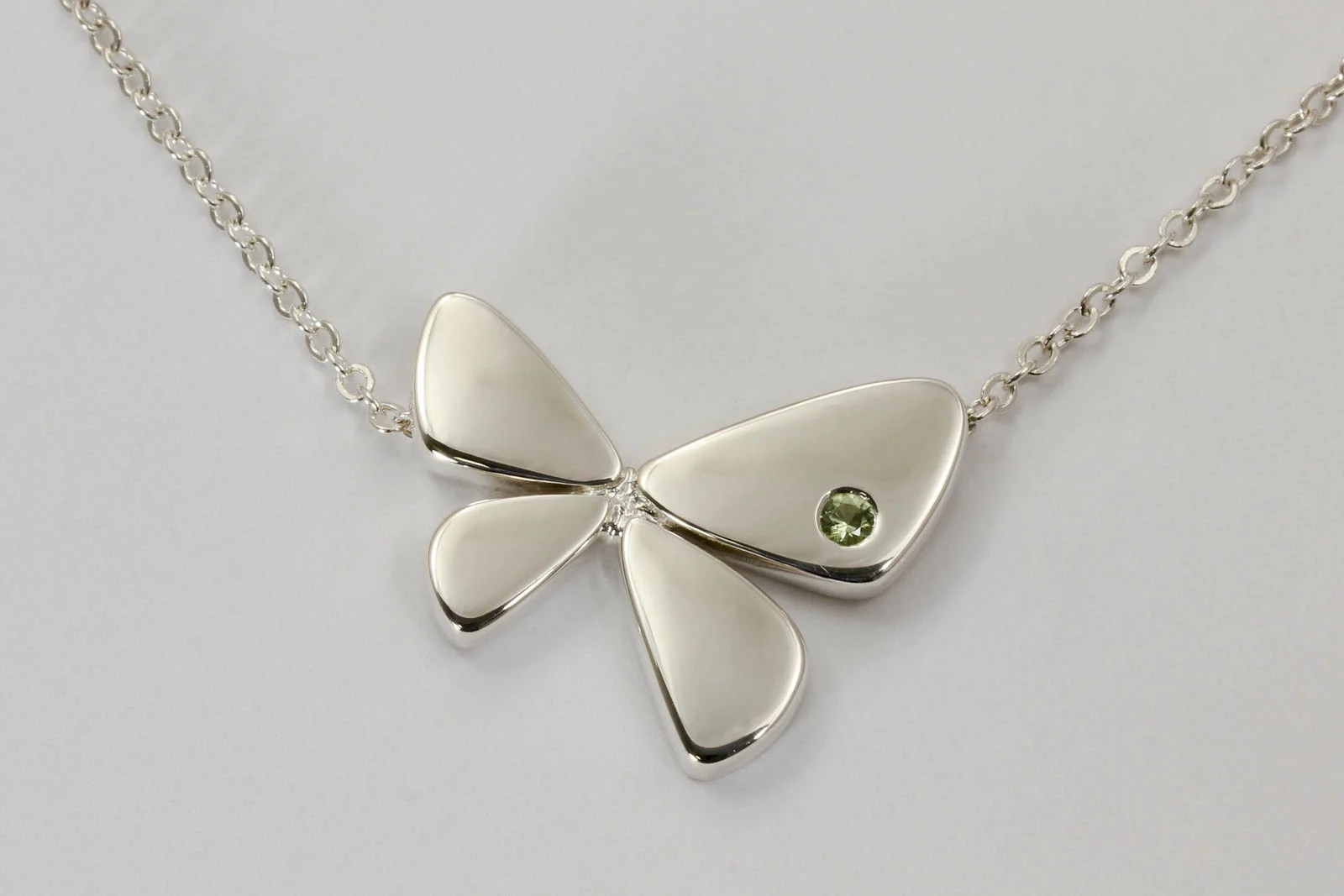 Butterfly and Peridot Pendant
