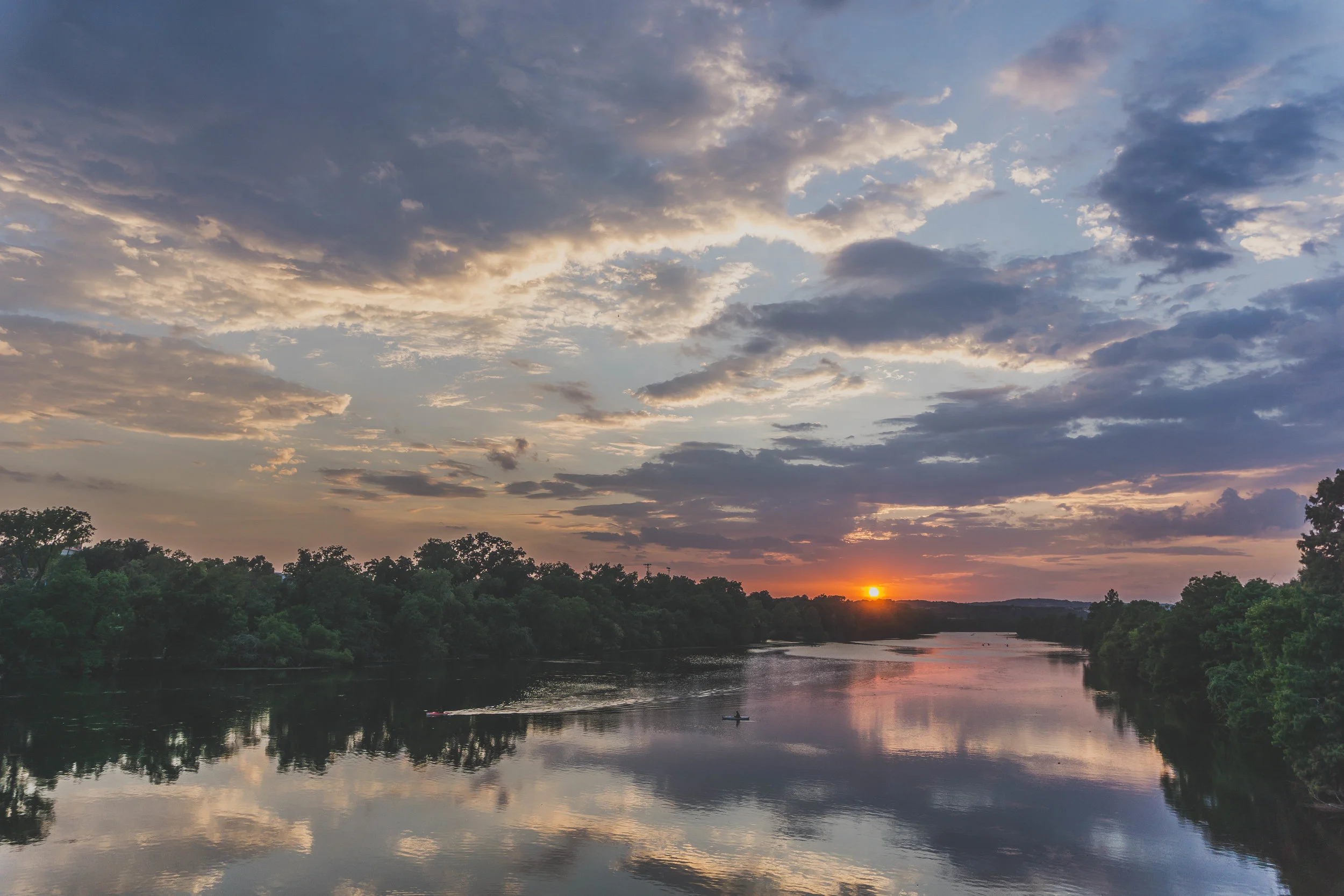 Ladybird Lake; Lamar St Bridge, Austin, TX