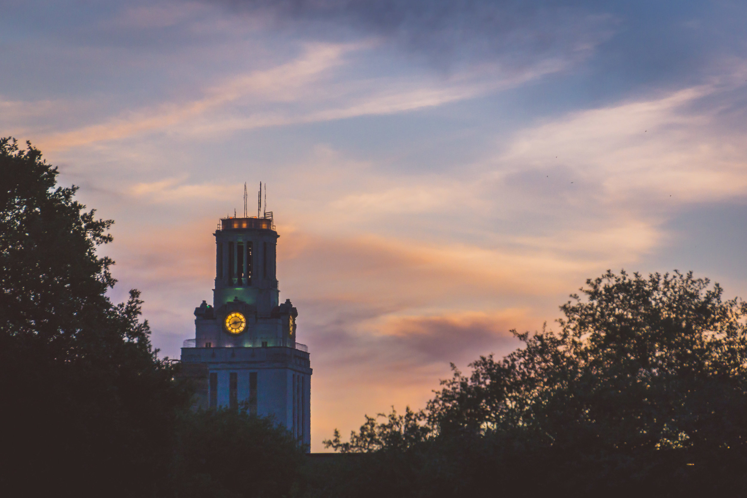 Icon At 8:15; University of Texas Clock Tower