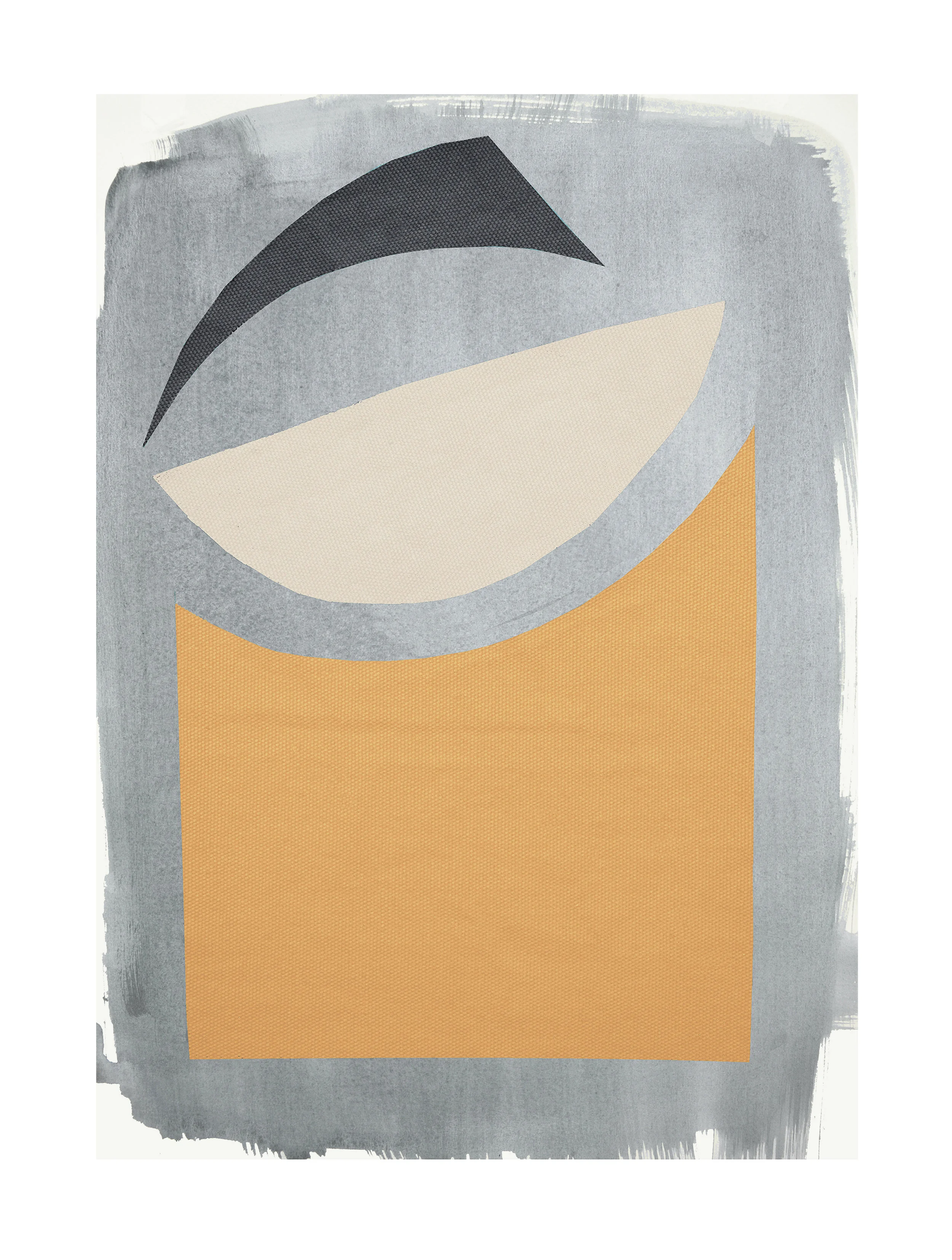 ©mogensenlopez. limited edition: digital art print from a collage of paint and pieces of fabrics https://www.houz.no/produkt/ochre-2-30x40/
