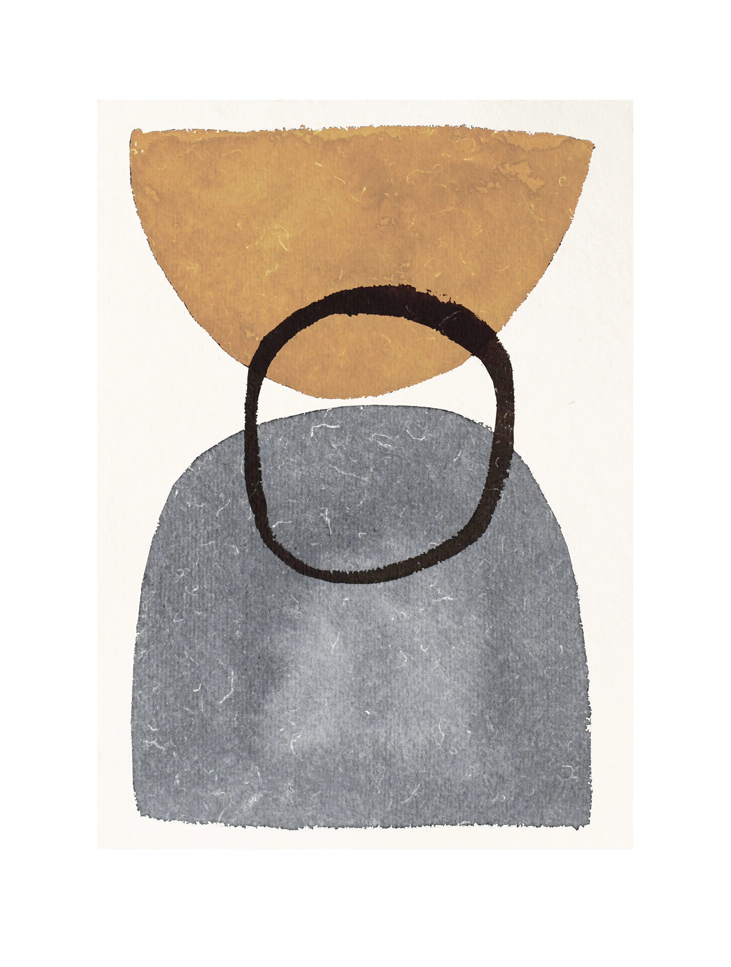 ©mogensenlopez. limited edition: digital art print from painting on handmade paper https://www.houz.no/produkt/ochre-1-30x40/