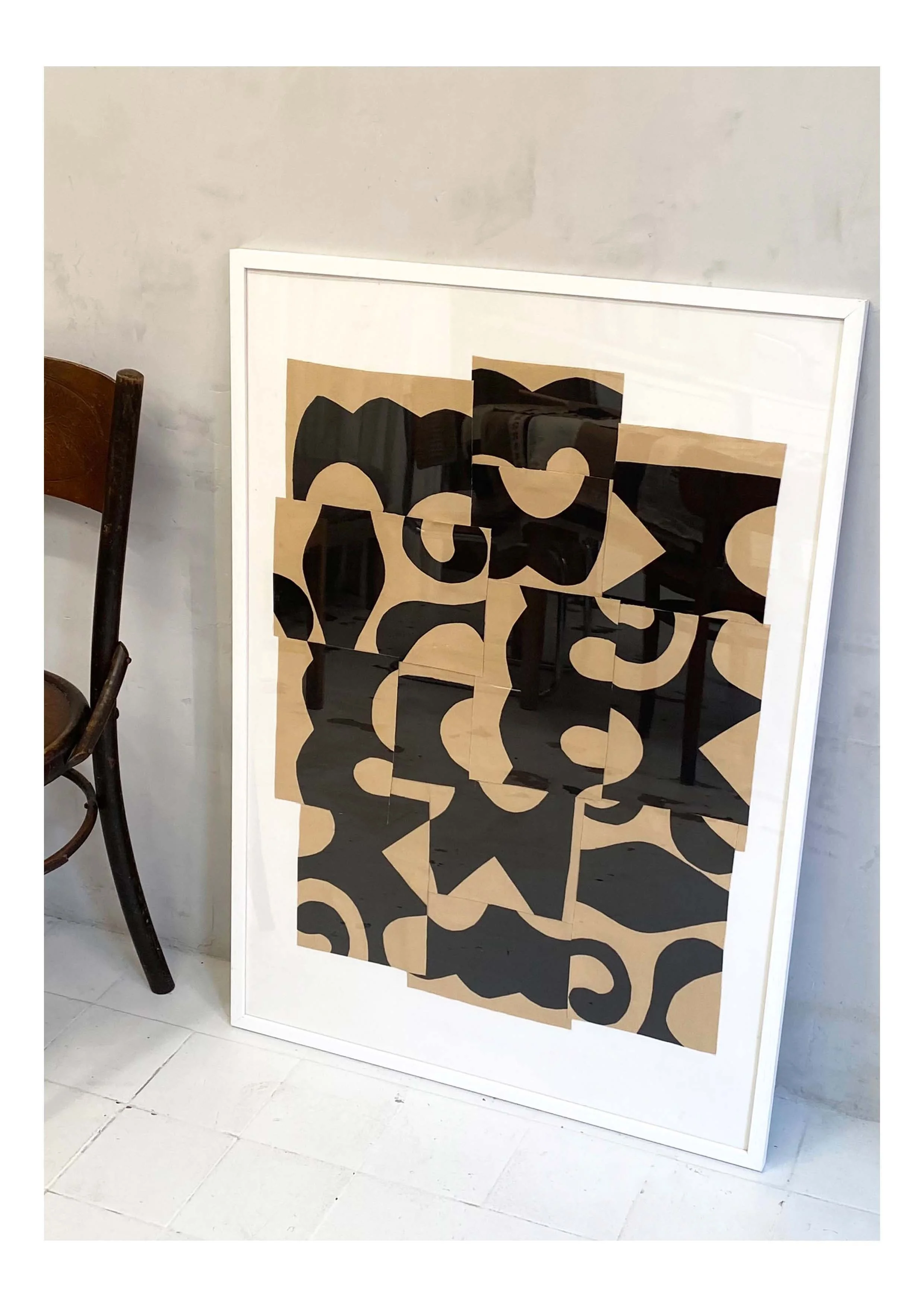 Cut up pattern 60 x 80 cm