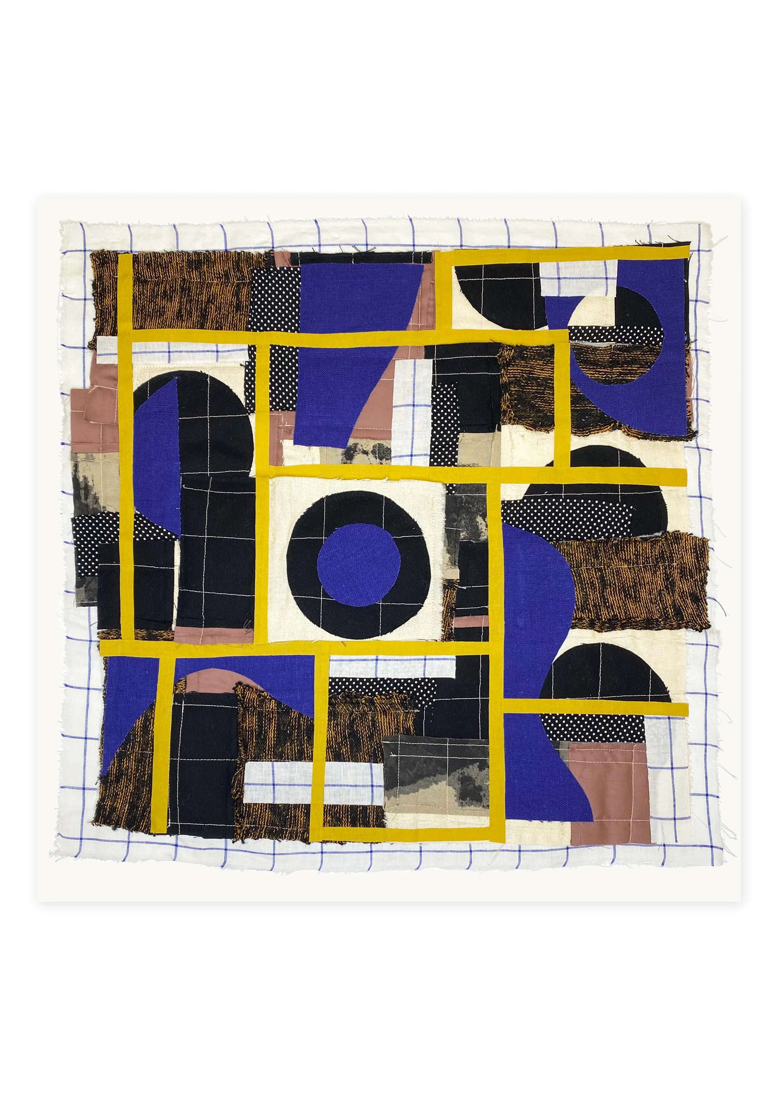 Textile Collage 01 60 x 63 cm