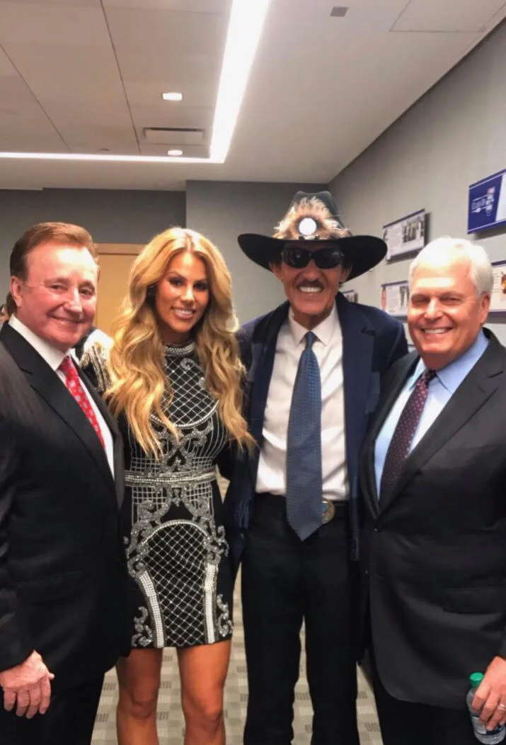 Richard Childress, Whitney Ward, Richard Petty 'The King', and Rick Hendrick