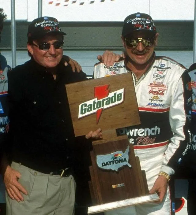Car owner Richard Childress and driver Dale Earnhardt