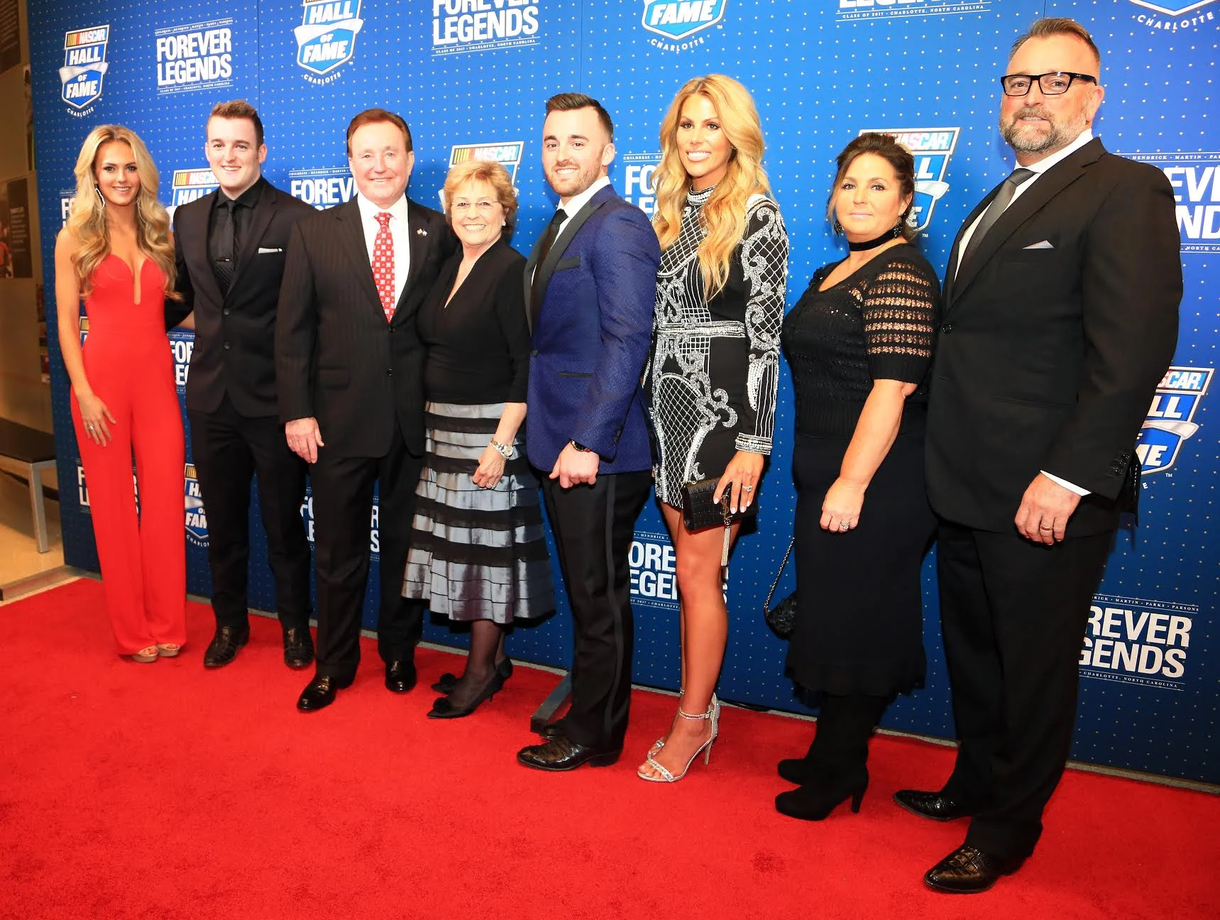 Haley Dillon, Ty Dillon, Richard Childress, Judy Childress, Austin Dillon, Whitney Ward, Tina Dillon, Mike Dillon 