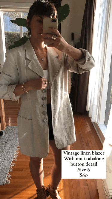 VTG Linen Blazer