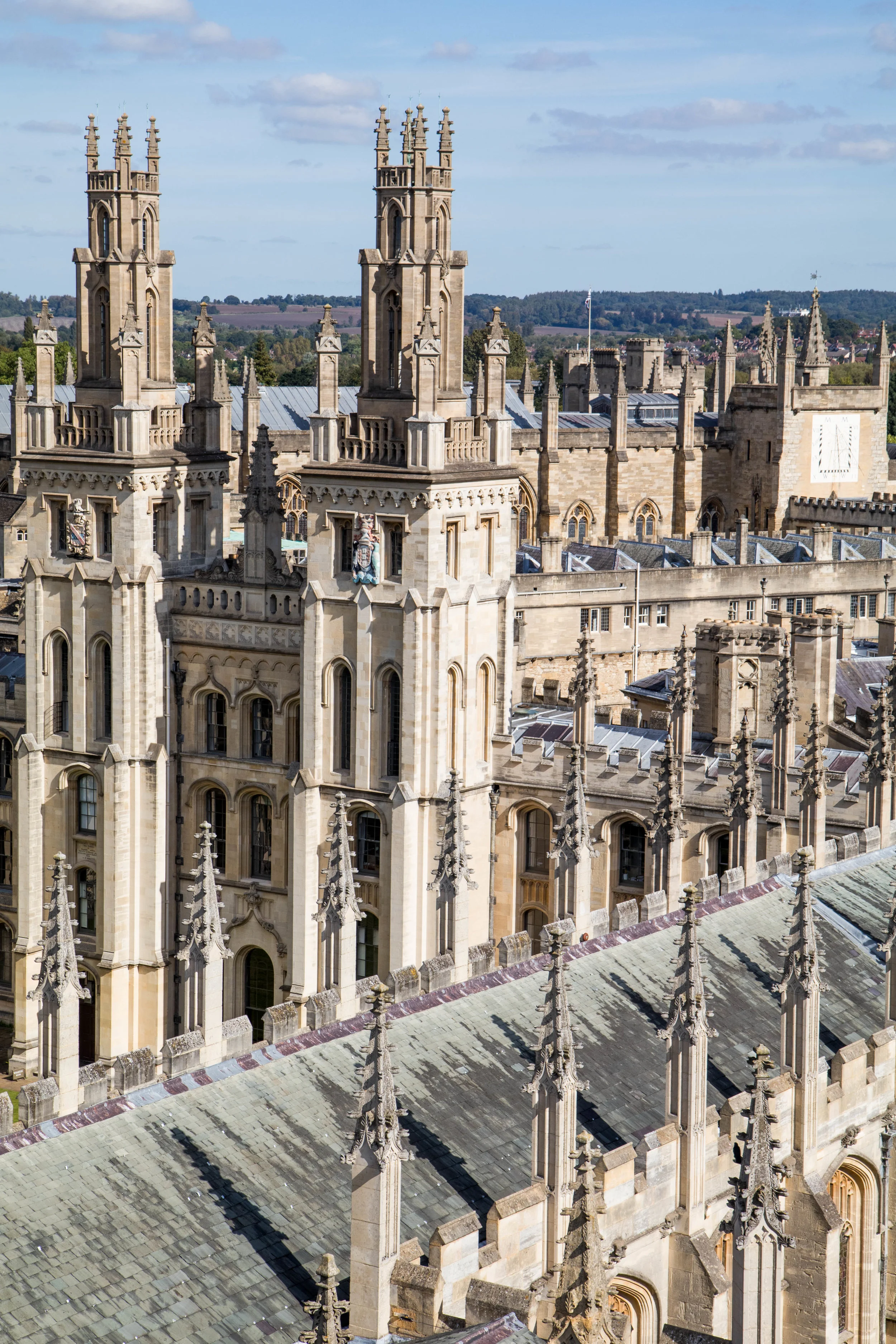 View of All Soul's College from The University Church of St. Mary, Oxford.