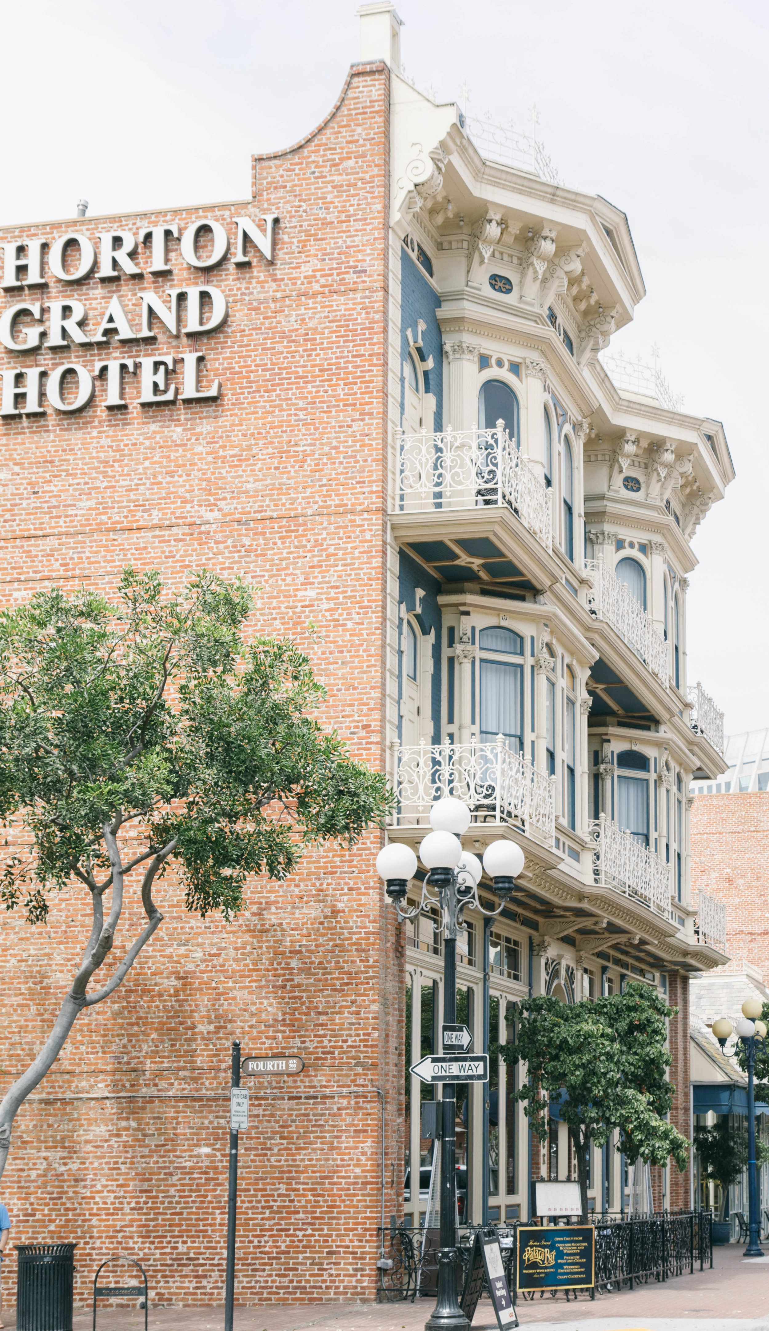 The Horton Grand Hotel, at the corner of Island and Fourth Avenue.