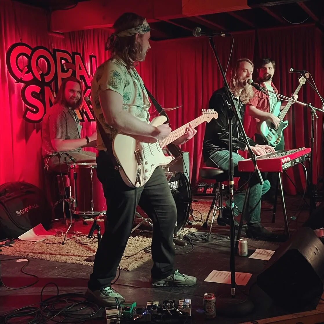 ⛱️We had a beautiful time playing at @The_Coral_Snake last week!🙏Huge thanks to @RusselTaineJr and @NoloTheBand for making it such a fun showcase! Always a pleasure playing with these guys!❤️&zwj;🔥

#TheCoralSnake #EastAustin #AustinTX #ATXmusic #A