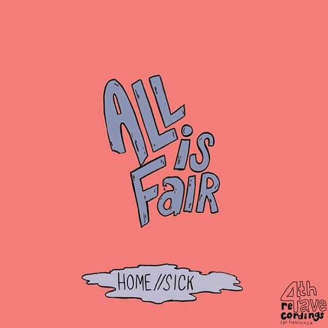 Everybody go check out All is Fair's new single! Homesick, Recorded here at 4th Ave! Link in bio