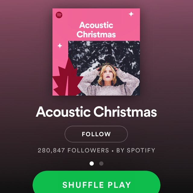 If you like our special sad Christmas styles you can catch our version of Blue Spruce Needles on the @Spotify Acoustic Christmas playlist