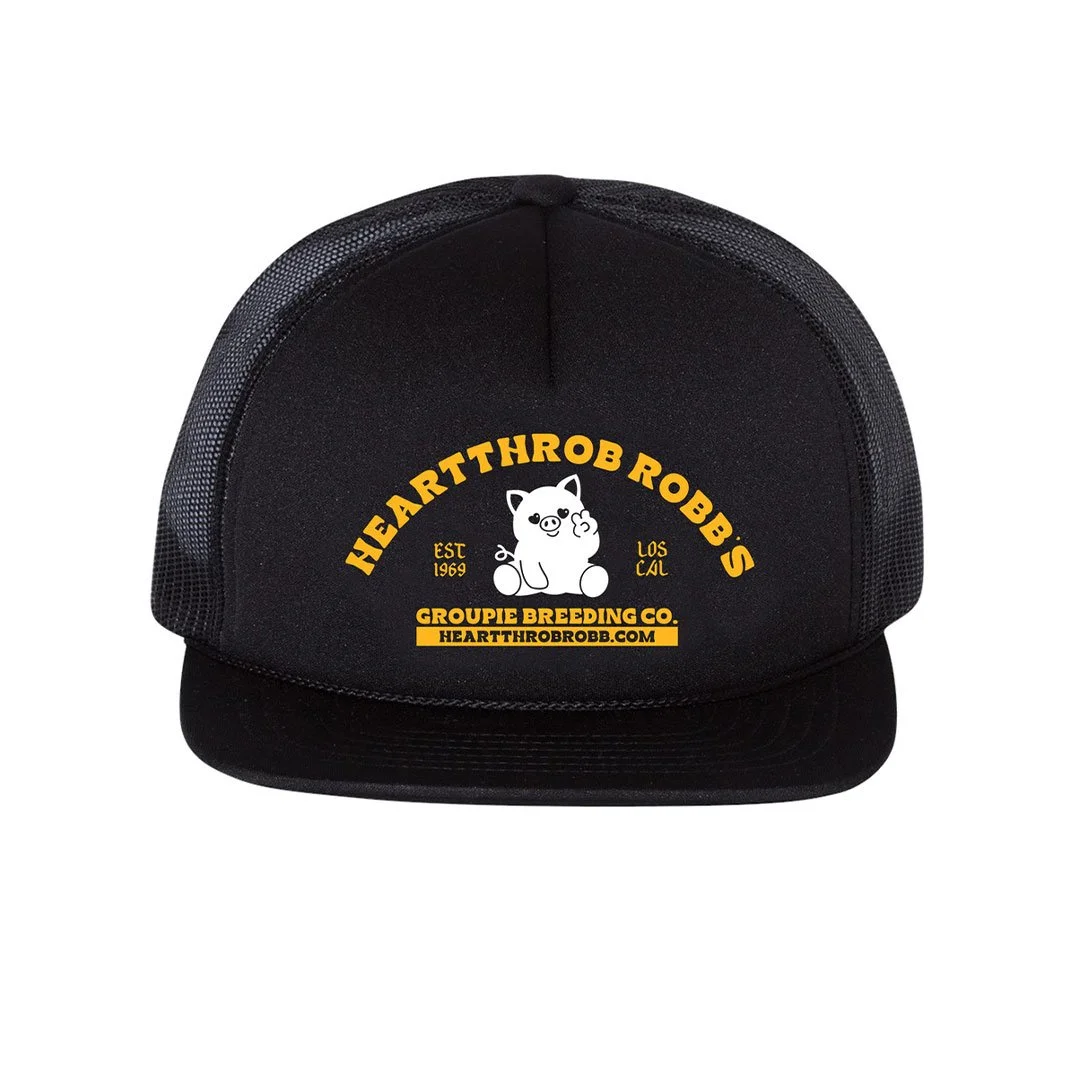 Heartthrob Robb's Breeding Co. Blk/Blk Trucker Hat