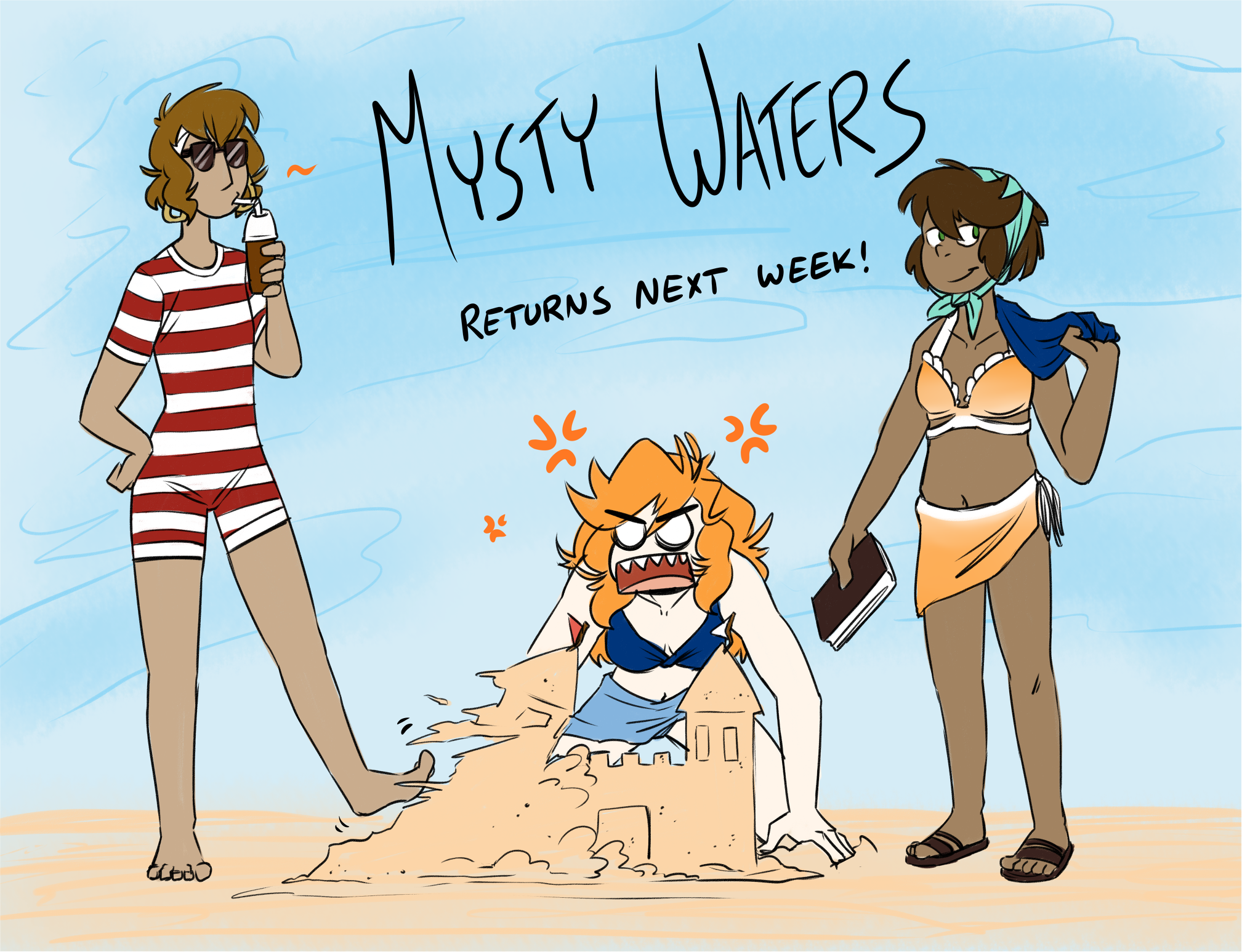 Hey there readers!!! I'm headed off on a family vacation to the Cuba place! Beaches and booze! Aw yeah! So enjoy this little draw of Grant crushing Zoey's creativity!!