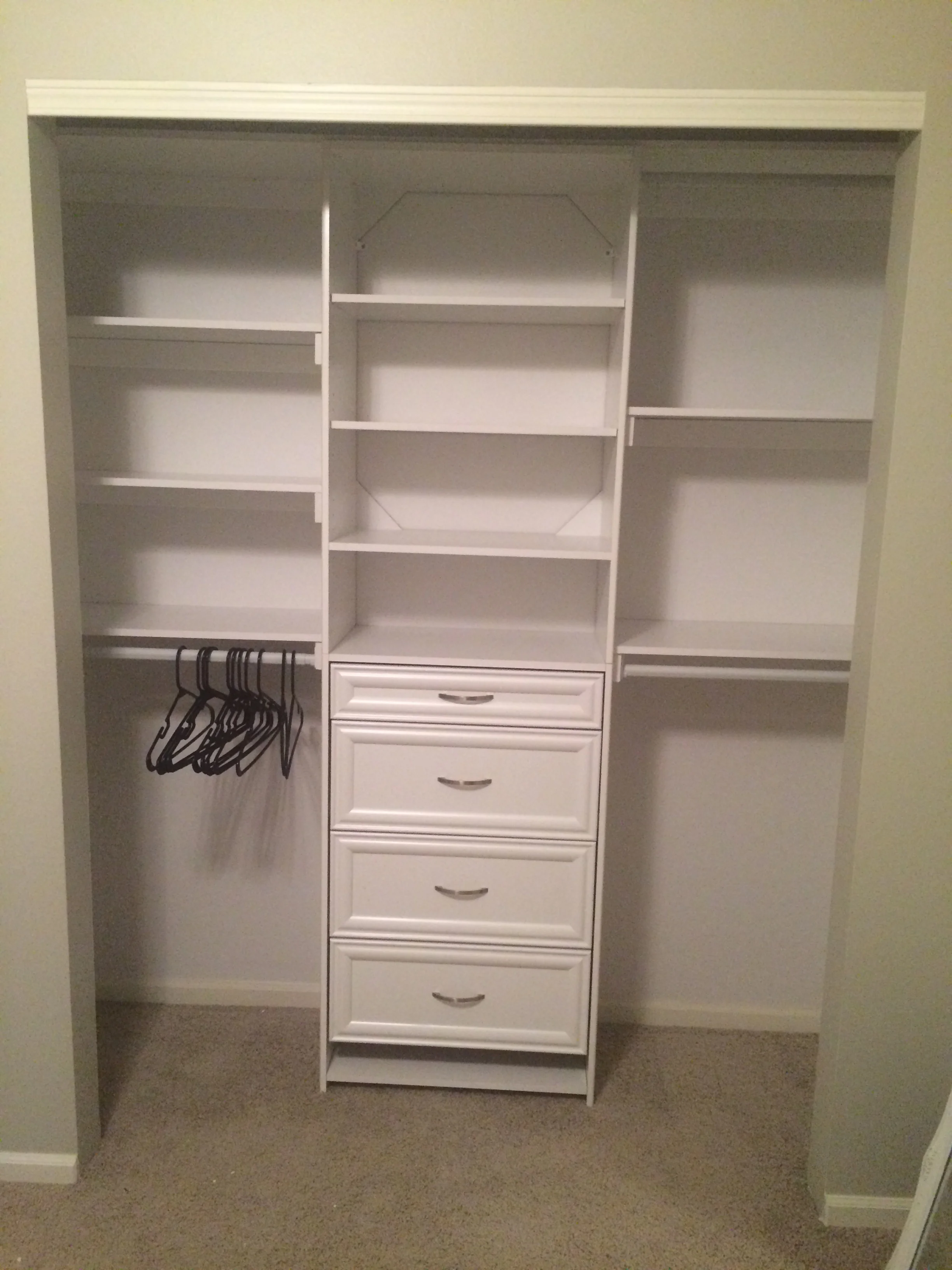 New Closet Shelving