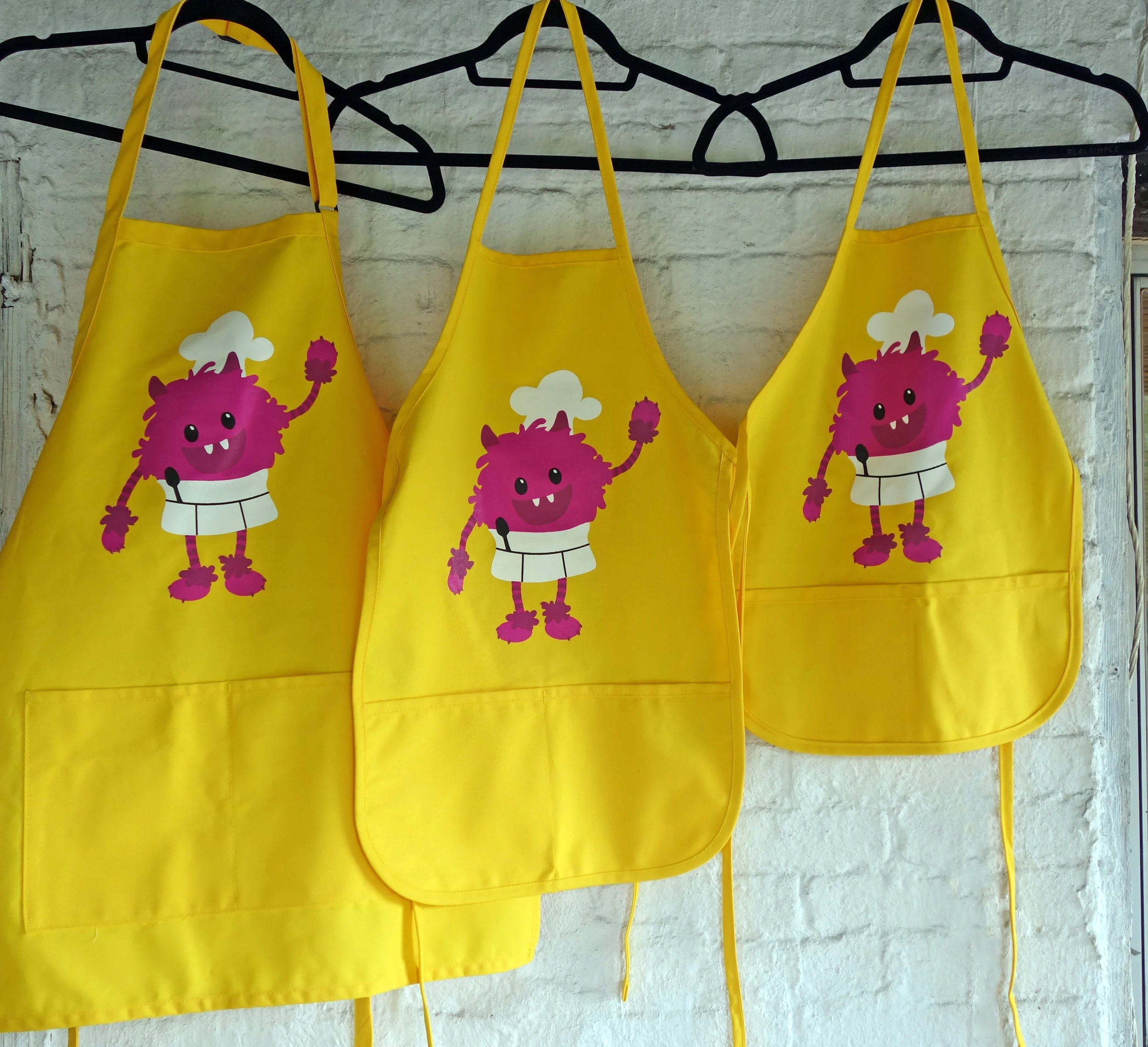 Apron will look something like this, we're still finalizing design