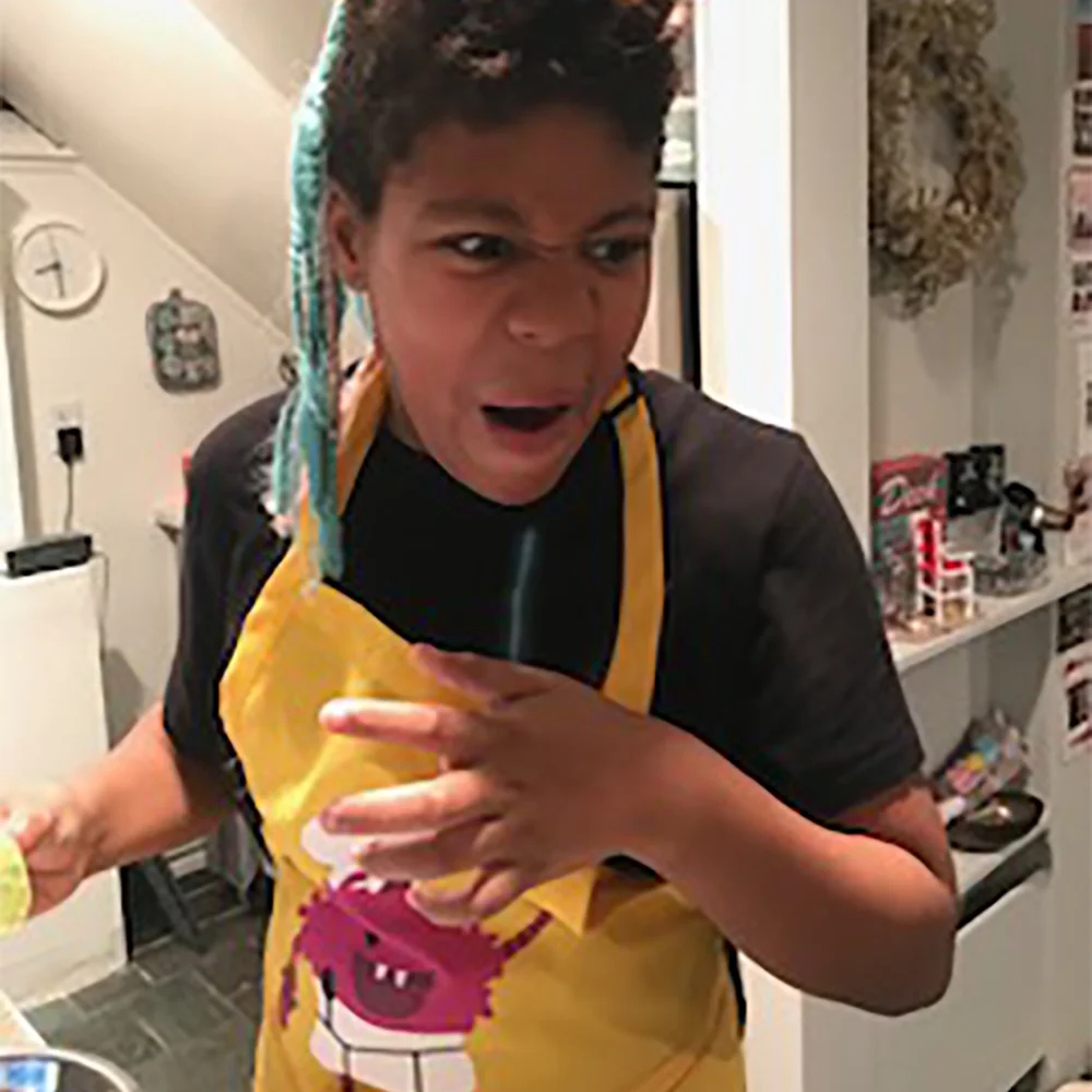 Chef Lily tasting a lime
