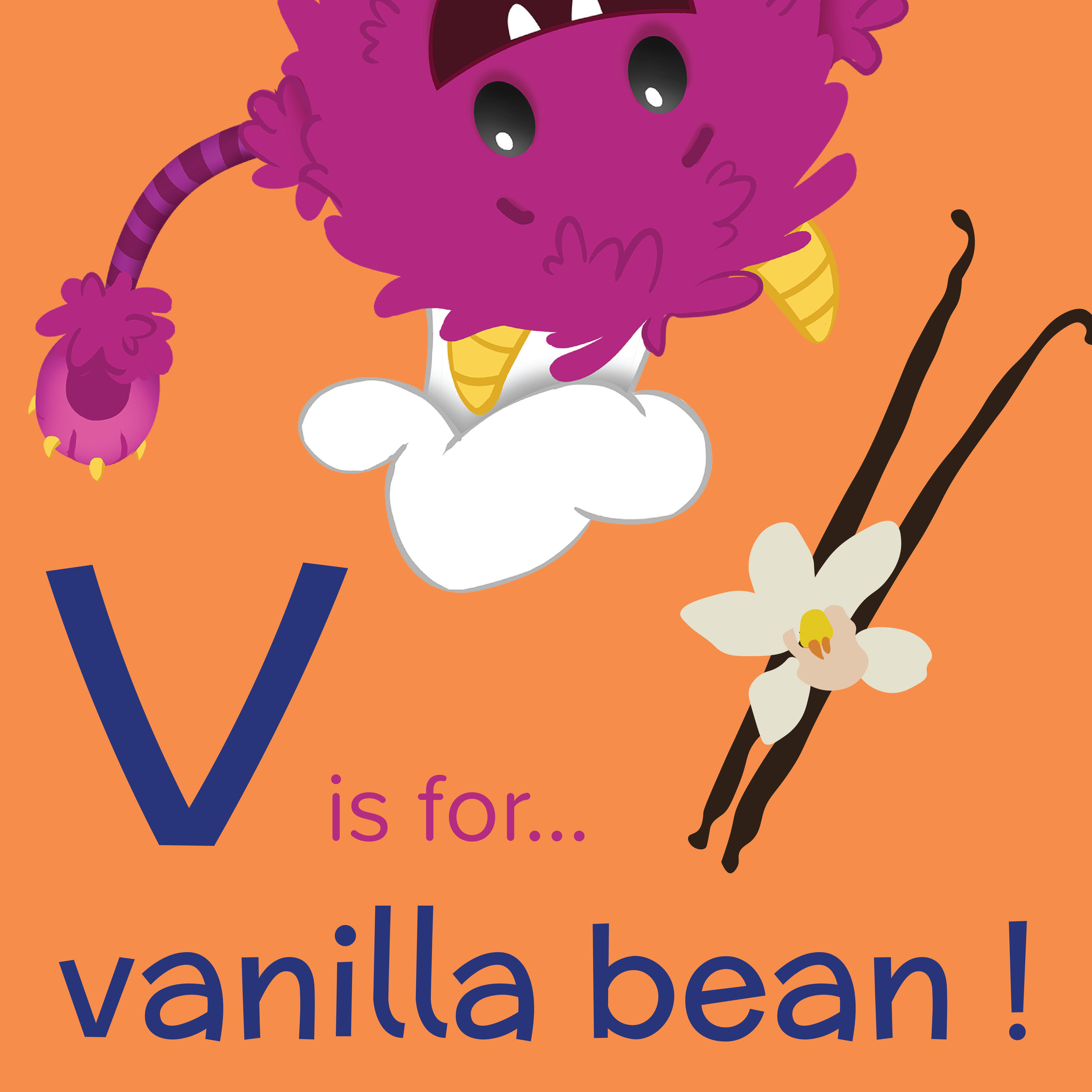 Foods that start with V, V is for Vanilla bean, foods beginning with the letter v, recipes starting with v, recipes a to z