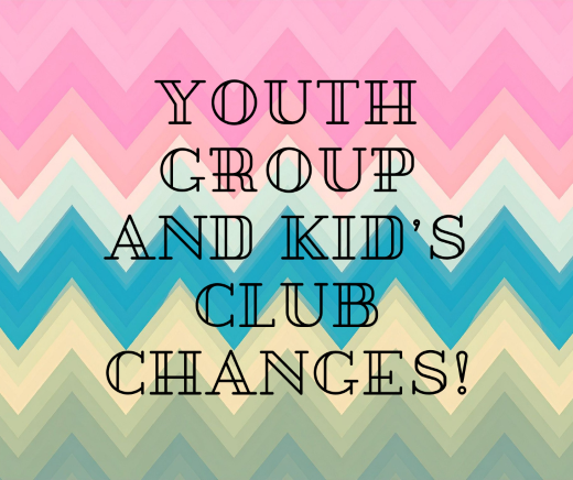 Youth and Kid's Club Changes