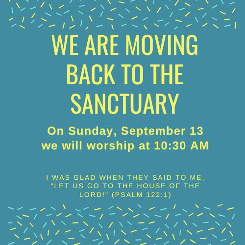 Moving Back to the Sanctuary