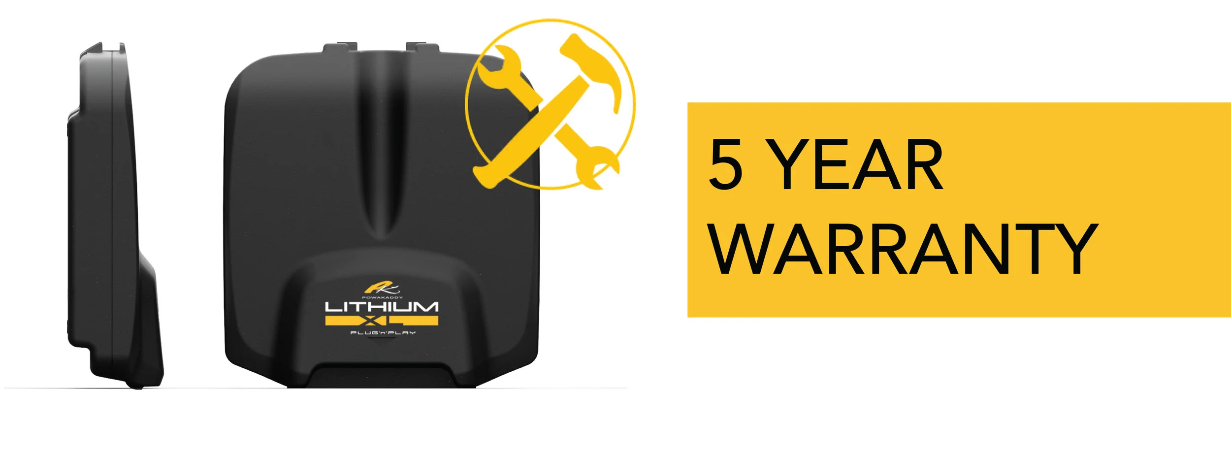 INDUSTRY FIRST: PowaKaddy offer 5 year warranty on Plug'n'Play Lithium batteries