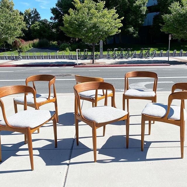 Set of 6 Johannes Anderson dining chairs now available in the shop!