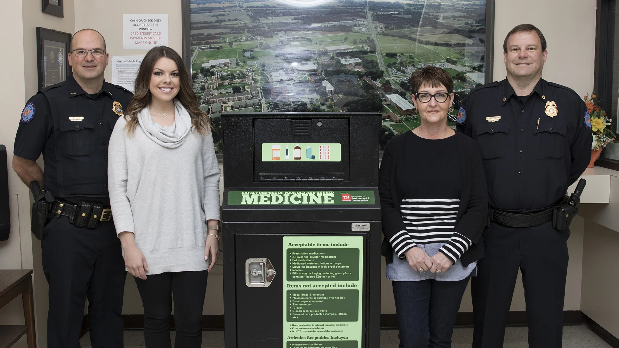 DRUG TAKE BACK BOX NOW LOCATED ON UT MARTIN CAMPUS