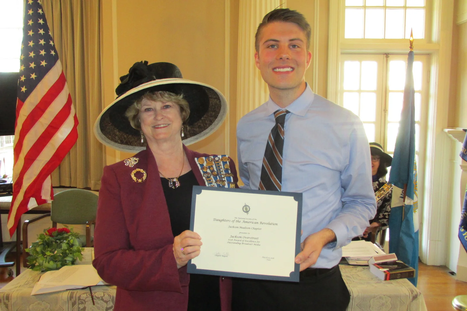 Jackson-Madison Chapter DAR Announces March 2018 Media Award Winner