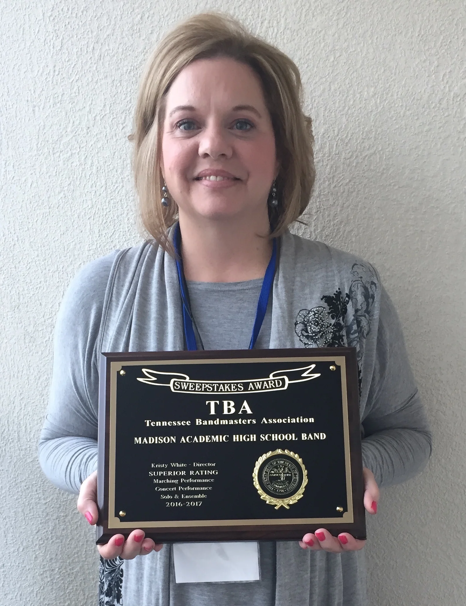 Madison Academic Band receives  prestigious state award