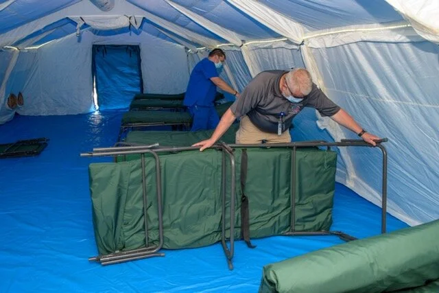 Hospital Prepares for Critical Volume of Patients