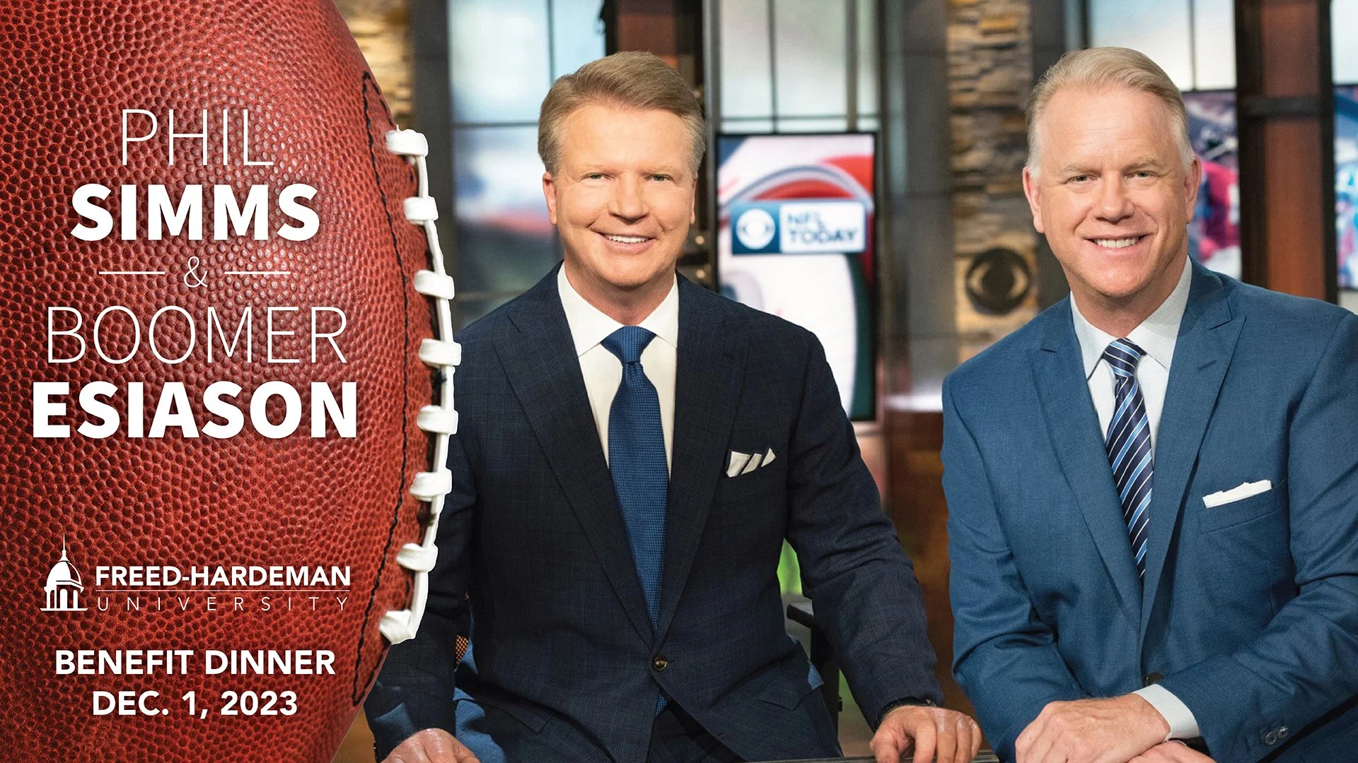 NFL Greats Esiason and Simms and Hardeman Boys to Team Up at FHU Benefit Dinner