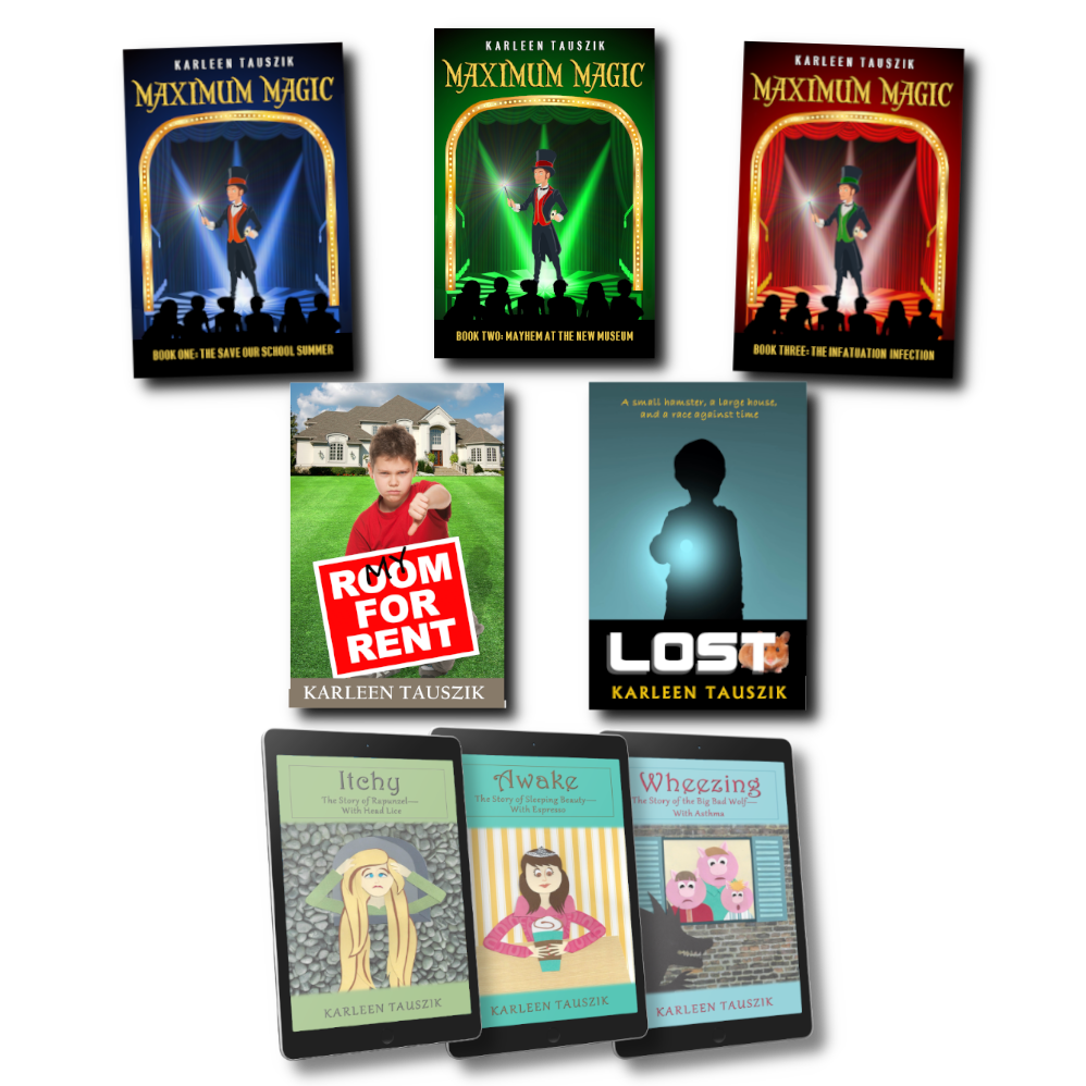 Fiction books for kids ages 8 to 12 middle grade readers maximum magic magician trilogy series lost hamster effects of divorce and separation tangled fairy tales