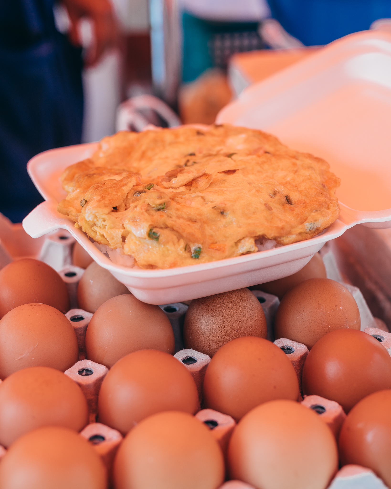 Thai omelette with rice
