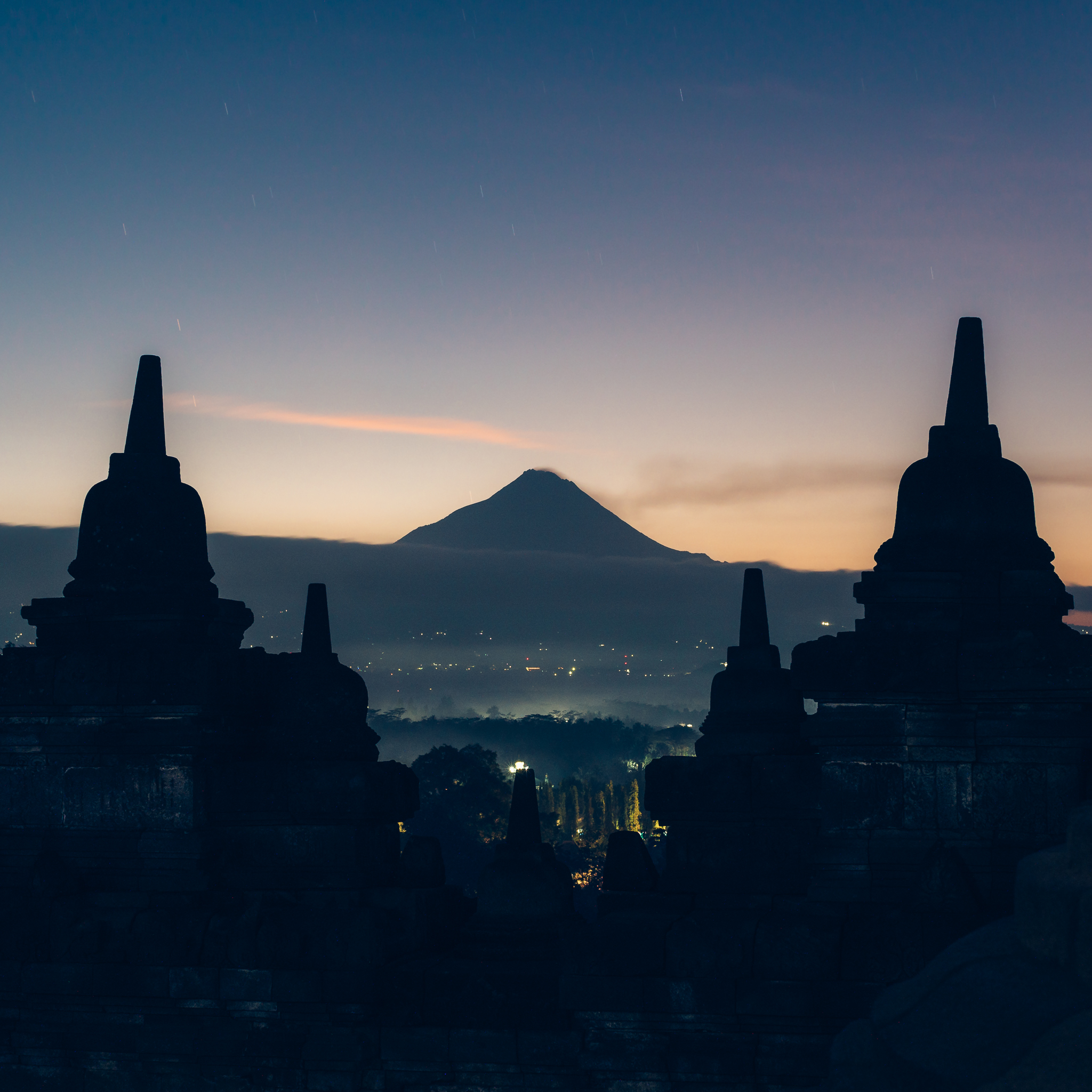 The views were ethereal before and after the sun came up.