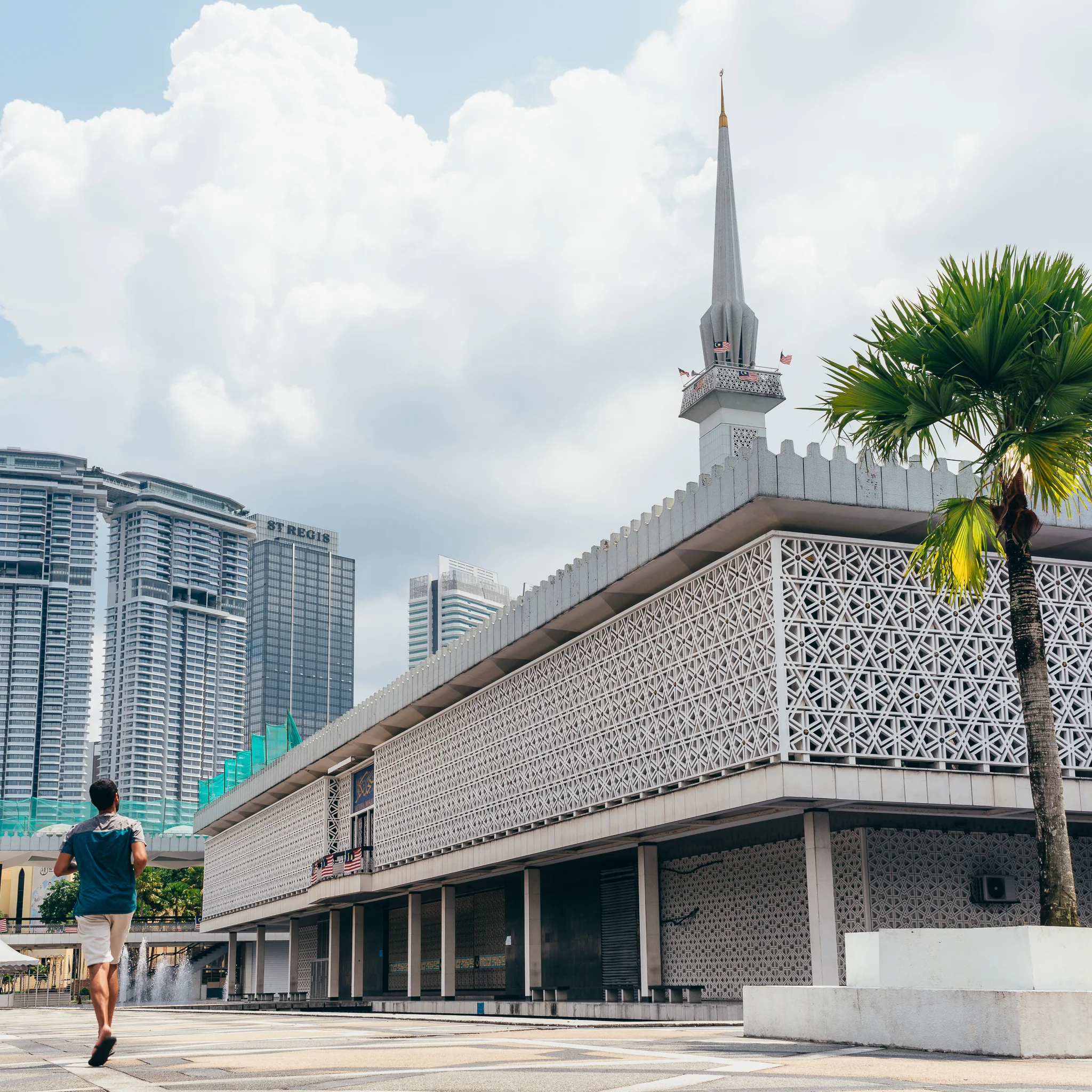 National Mosque. Unfortunately it was closed when we visited, as we didn't have the schedule beforehand!