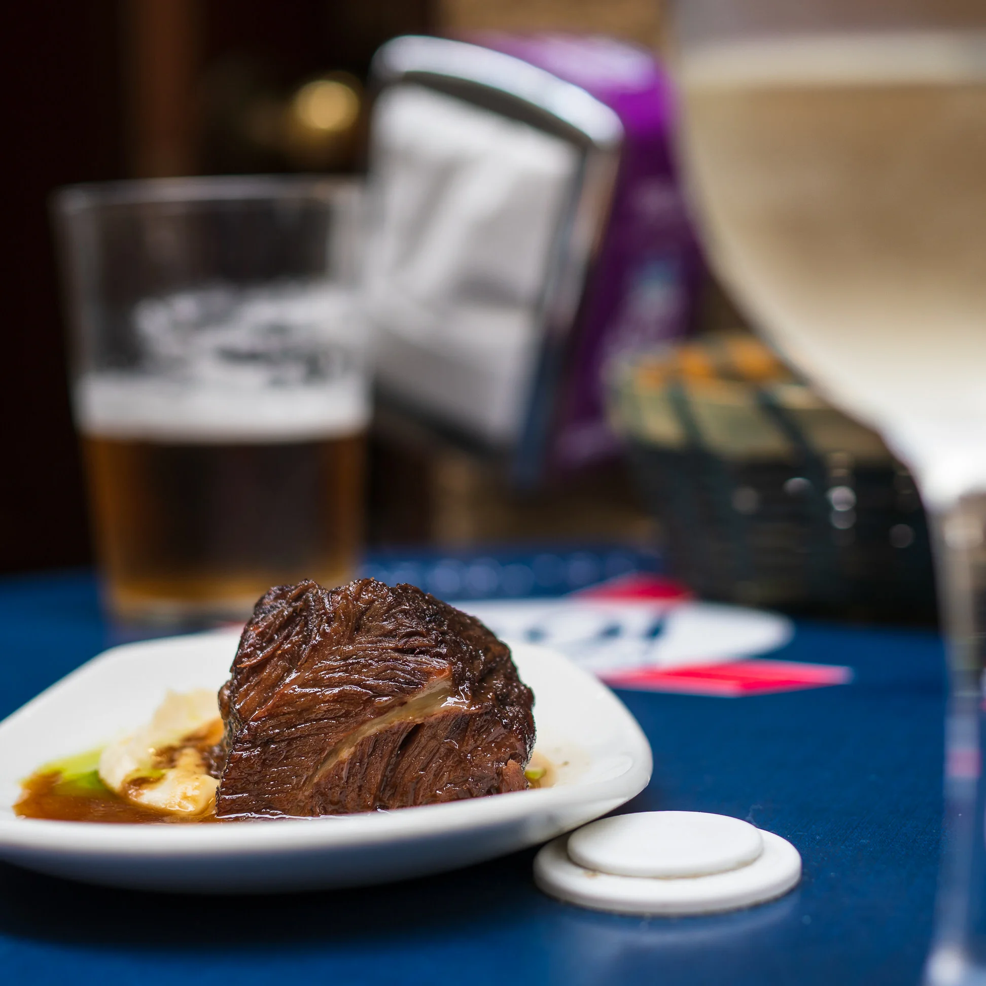 "Carrilleras" (slow-cooked beef cheek) at Borda Berri